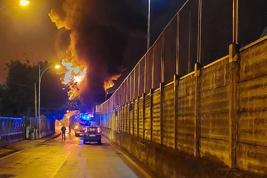 Incendio del 24 settembre a Nocera Superiore (SA), dati del monitoraggio