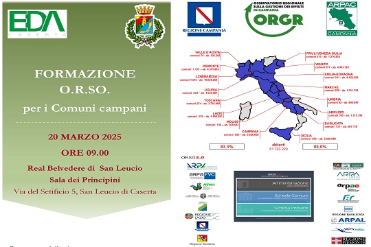 Piattaforma web ORSo, giornata di formazione a San Leucio