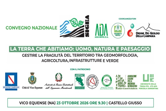 Gestione del territorio, geomorfologia, agricoltura, infrastrutture e verde. Convegno a Vico Equense